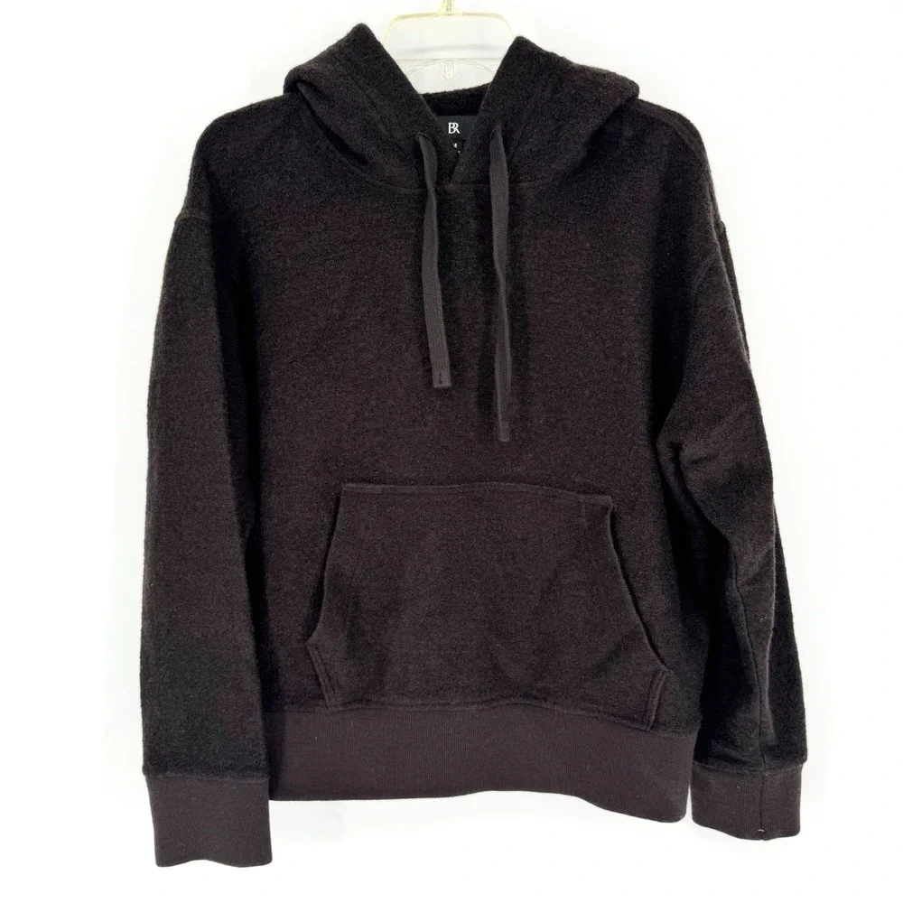 Banana Republic 2023 Tristan Boucle Pullover Hoodie Brown‎ Size M Minimalist
